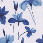 papel pintado color azul flores Madrid de Papel pintado