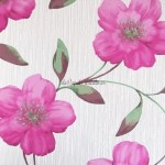 papel pintado color rosa fuscia flores Depapelpintado